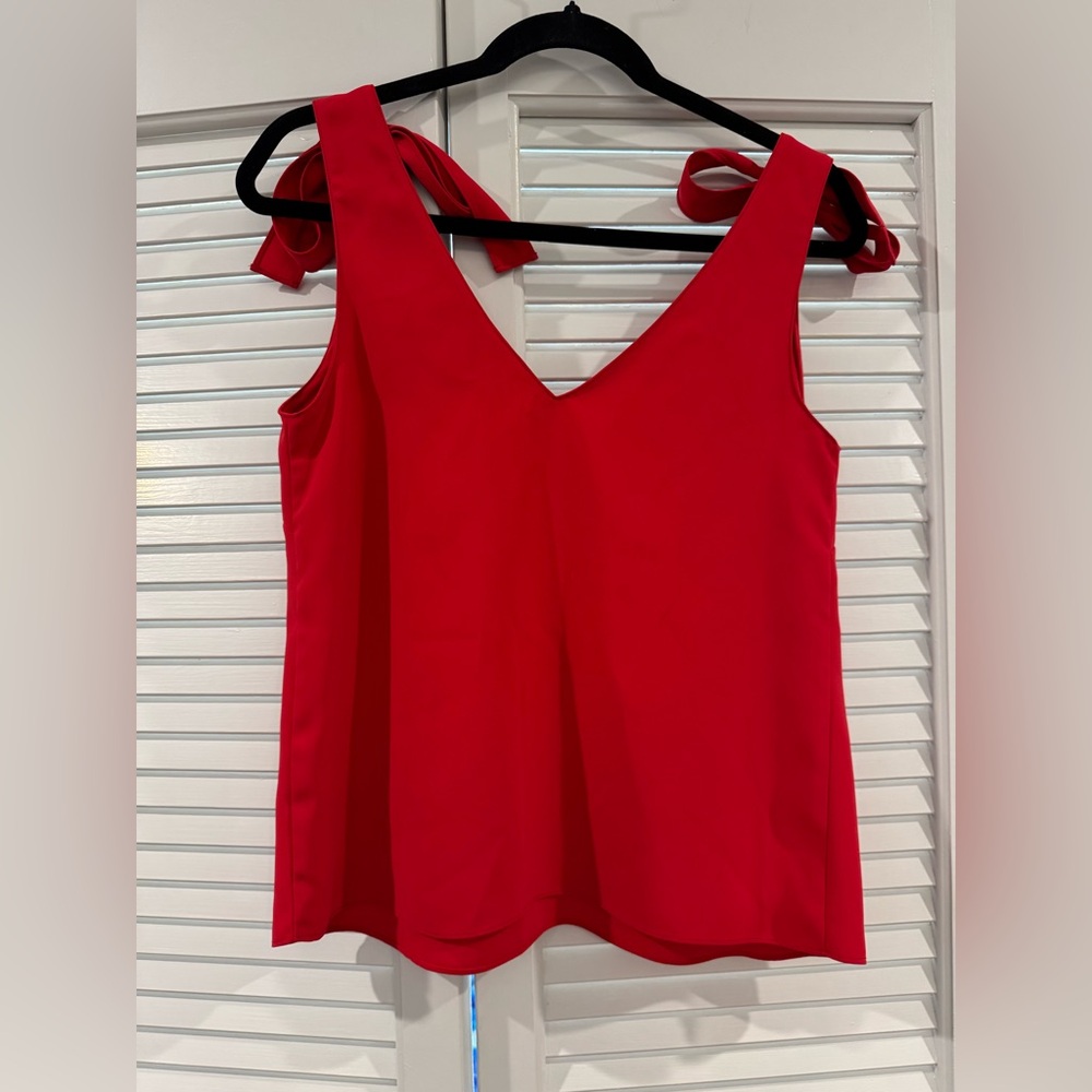Amanda Uprichard Vibrant Red Camisole - Picture 3 of 5